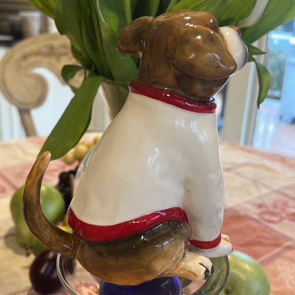 NWT Blue Sky Clayworks Loving 6.5” Dog with white sweater w/ red heart figurine - Picture 7 of 9